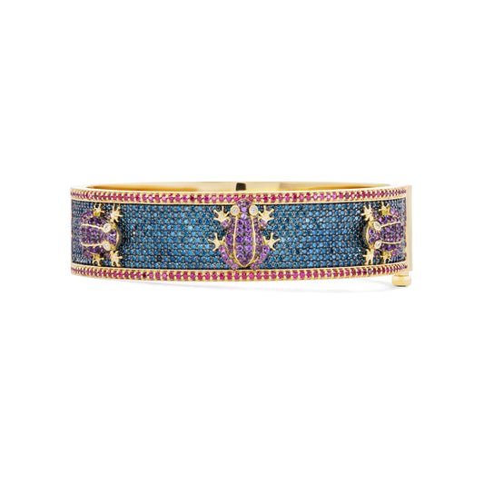 Custom Frog Pave Garden Bangle