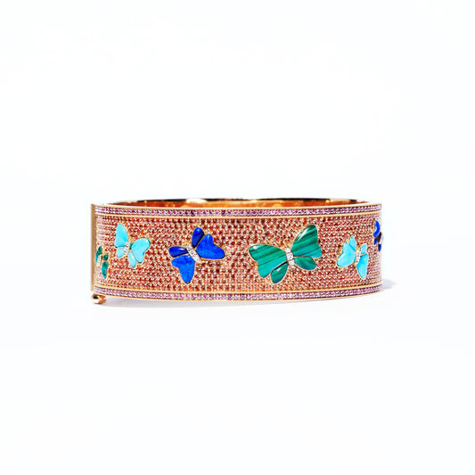 Inlay Butterfly Bangle
