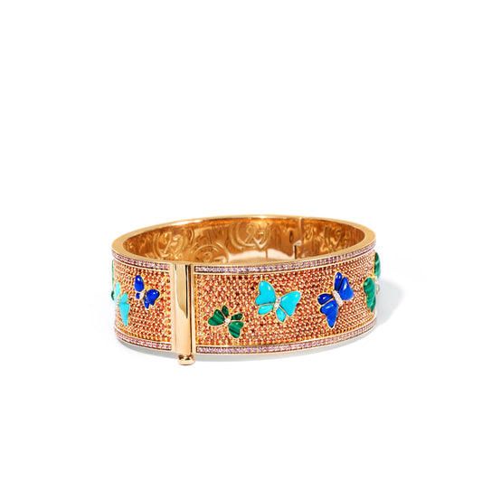 Inlay Butterfly Bangle