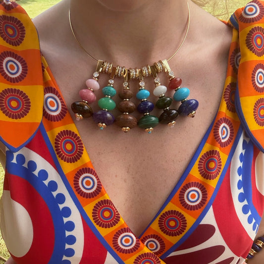 Pave Diamond and Gold Wheel