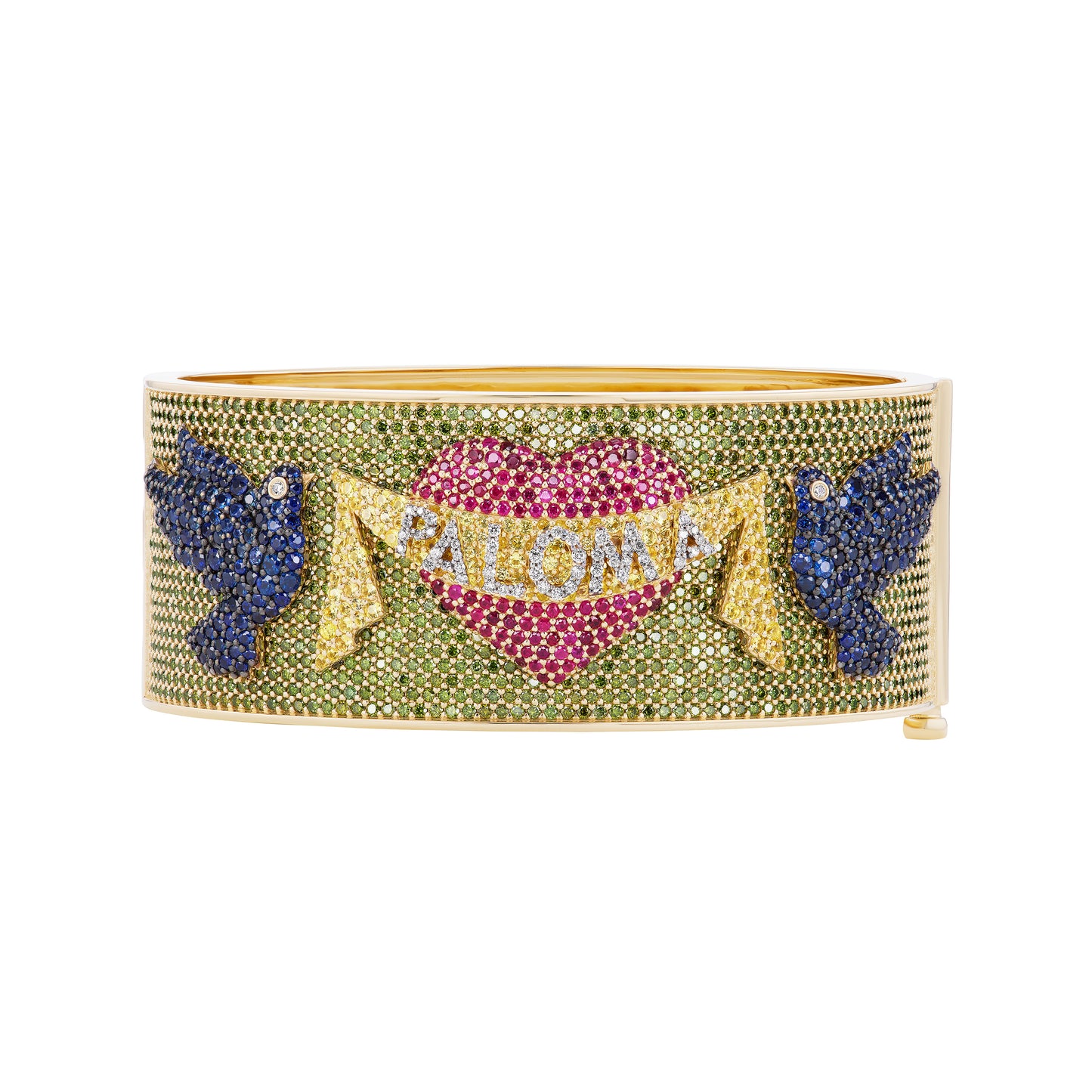 Customizable Blue Doves Bracelet