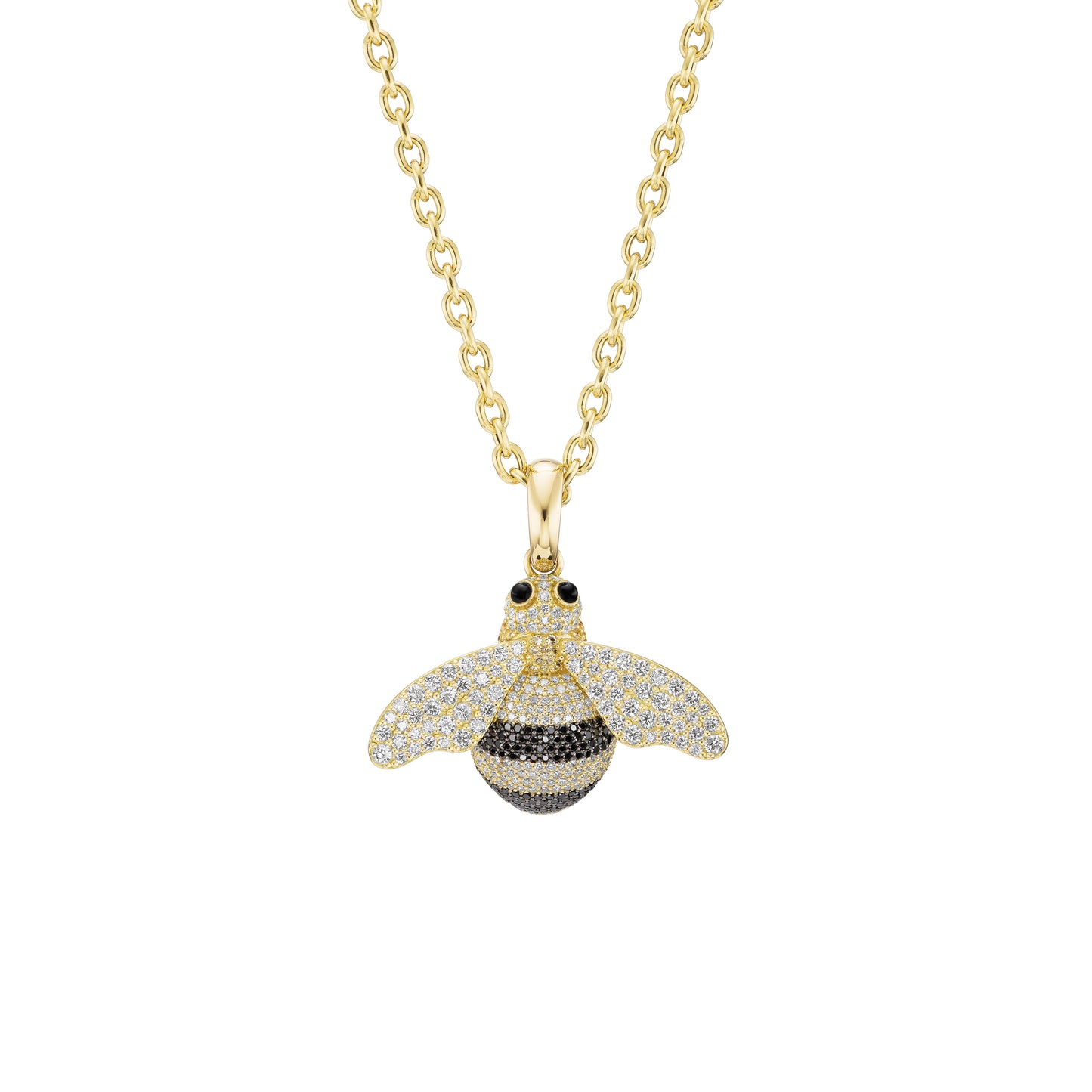 Pave Diamond Honey Bee Pendant