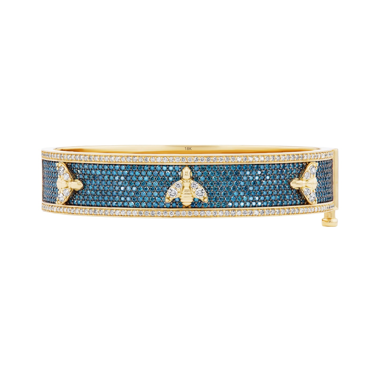 Pave Garden Bangle with Ladybugs