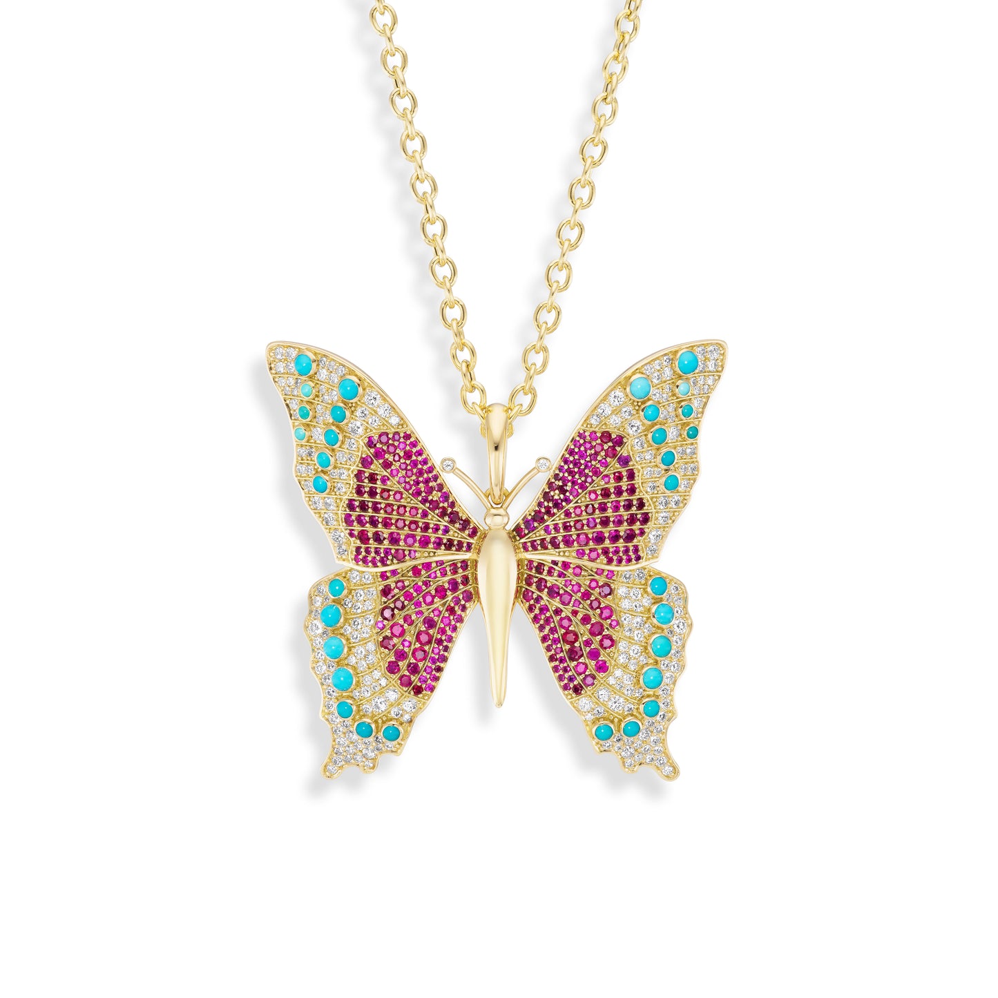 Peacock Butterfly Pendant