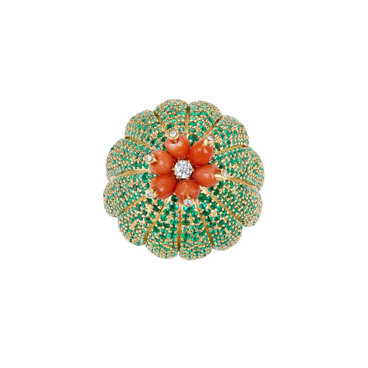 One of a Kind Cactus Cocktail Ring