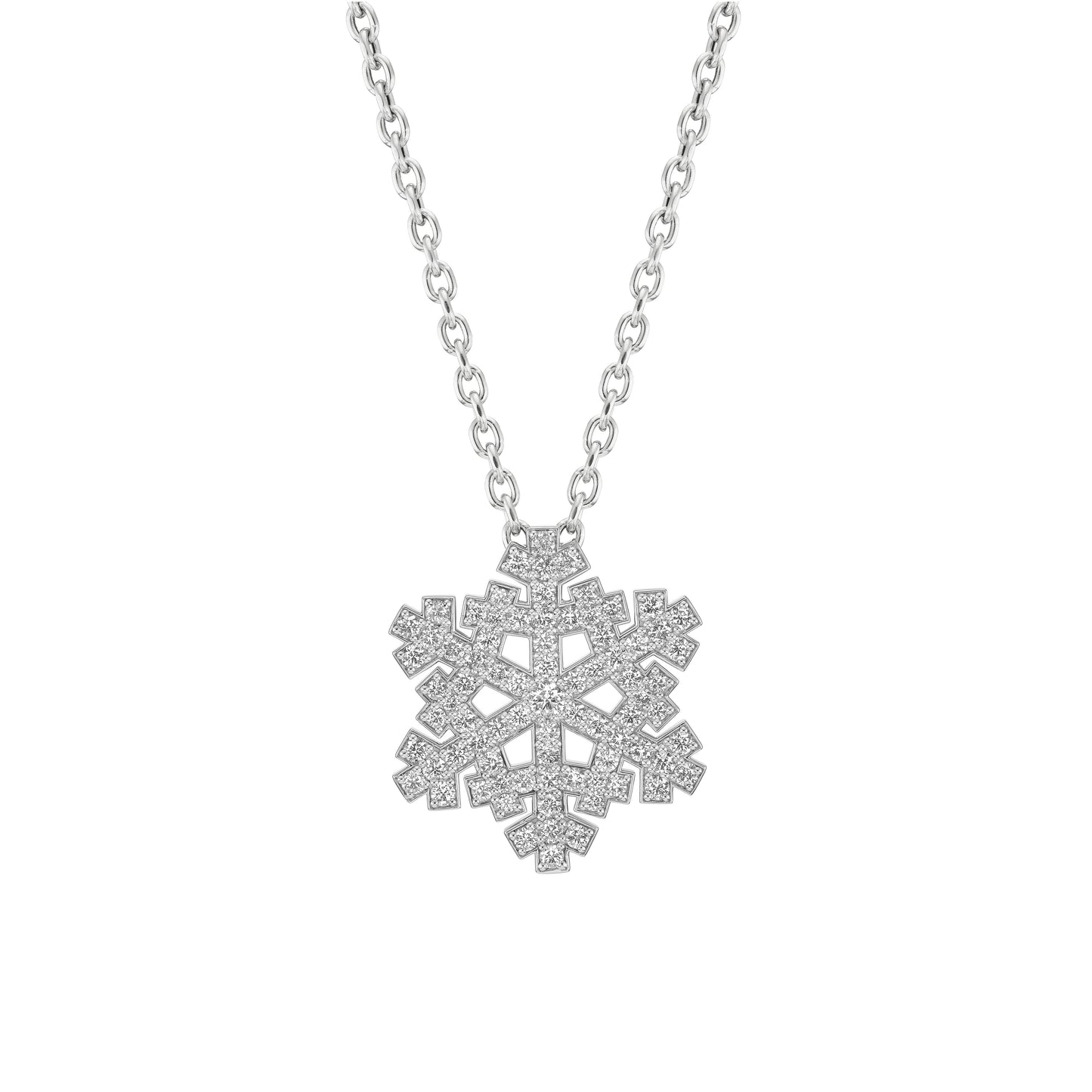 Diamond Snowflake Pendant