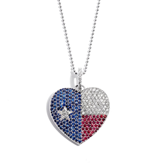 Texas Heart Pendant by Grace Winfrey featuring a heart-shaped design inspired by Texas.