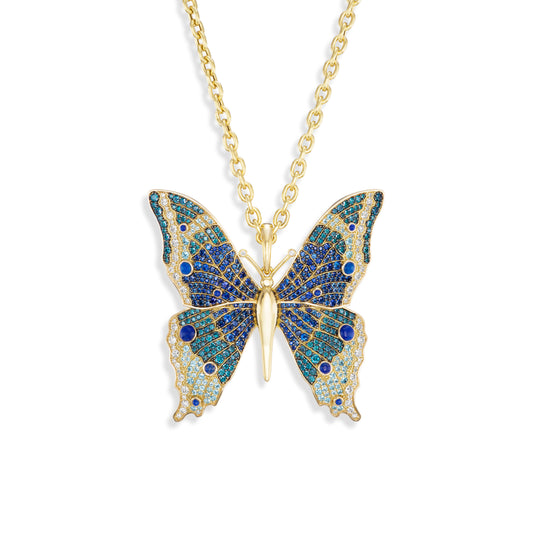 Morpho Butterfly Pendant